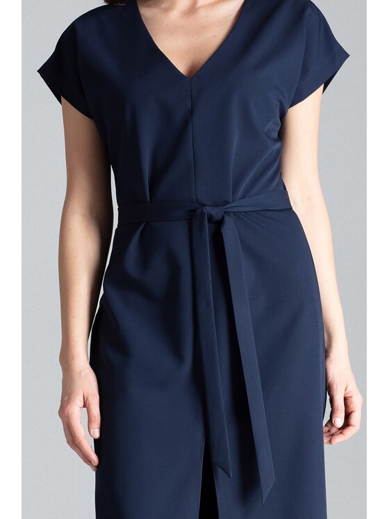 Lenitif Lenitif Vestito L032 Blu scuro Regular Fit