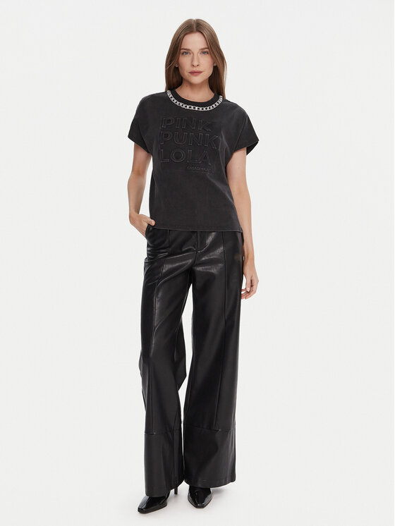 LOLA CASADEMUNT LOLA CASADEMUNT Tričko LF2515030 Sivá Loose Fit