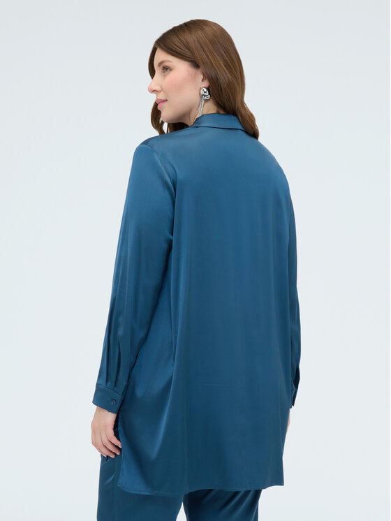Fiorella Rubino Fiorella Rubino Koszula 5045T001448N024 Turkusowy Regular Fit