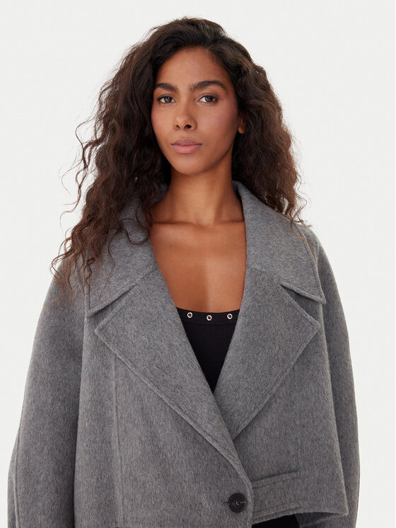 ViCOLO ViCOLO Demisezoninė striukė TF0026 Pilka Regular Fit
