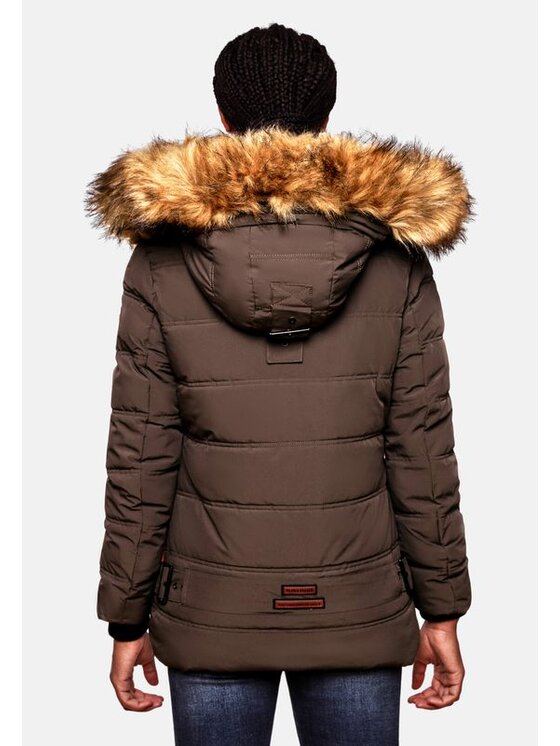 Navahoo Navahoo Kurtka zimowa Zoja Czarny Casual Fit