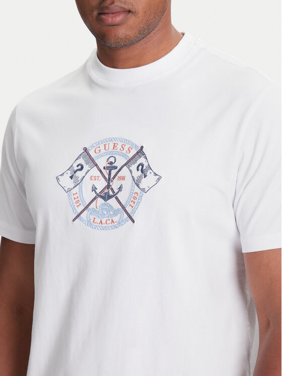 Guess Guess T-Shirt M5YI62 K8FQ4 Λευκό Regular Fit