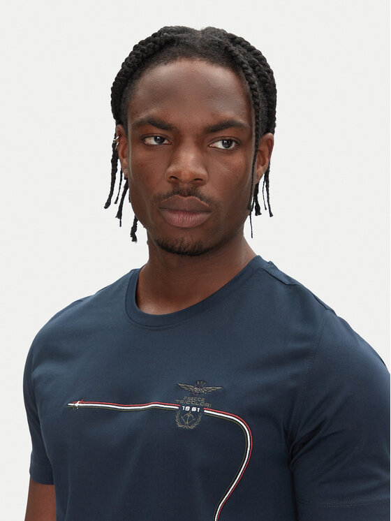 Aeronautica Militare Aeronautica Militare T-krekls 251TS2417J682 Tumši zils Regular Fit