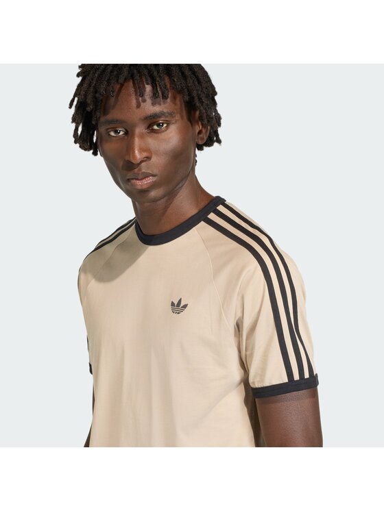 adidas adidas Majica 3-Stripes KE7964 Bež Regular Fit