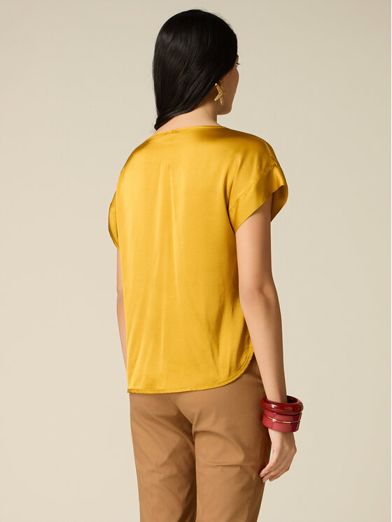 Oltre Oltre Blusa 2516J000762N0A2 Giallo Regular Fit