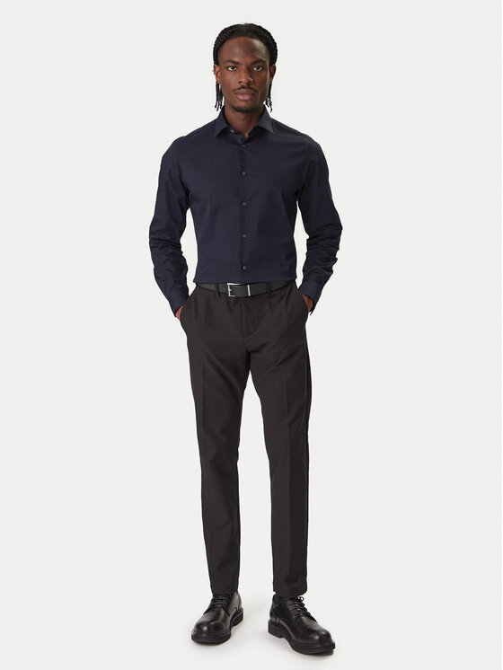 Calvin Klein Calvin Klein Koszula Essential LV019EU001 Granatowy Regular Fit