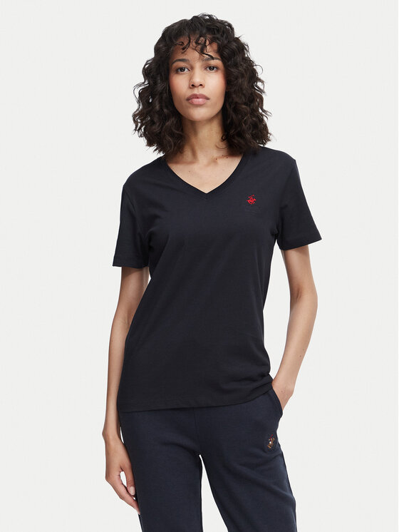 Beverly Hills Polo Club Tricou P-SS26W-TS516518 Bleumarin Regular Fit