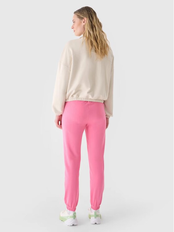 4F 4F Pantaloni da tuta 4FWAW24TTROF0925-54S Rosa Regular Fit