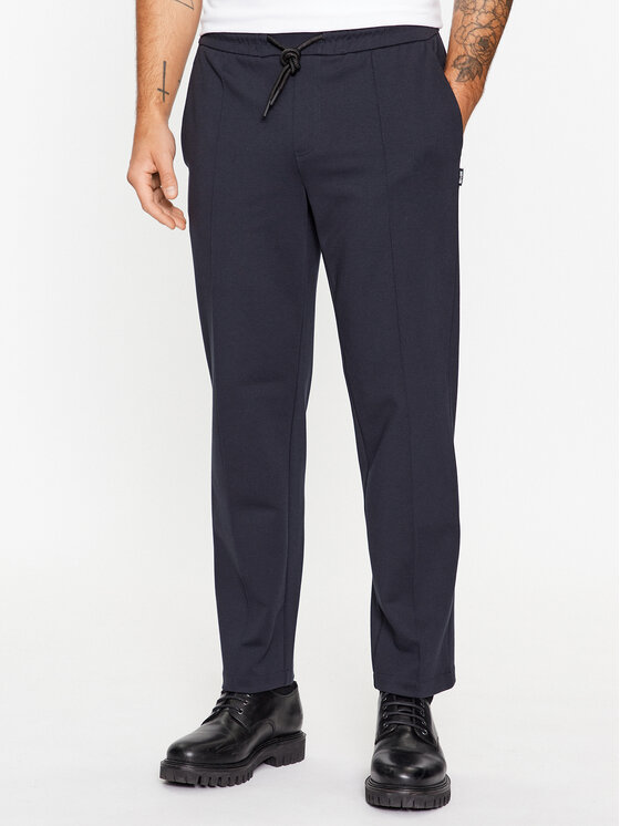 Only & Sons Bavlnené nohavice 22026131 Tmavomodrá Tapered Fit