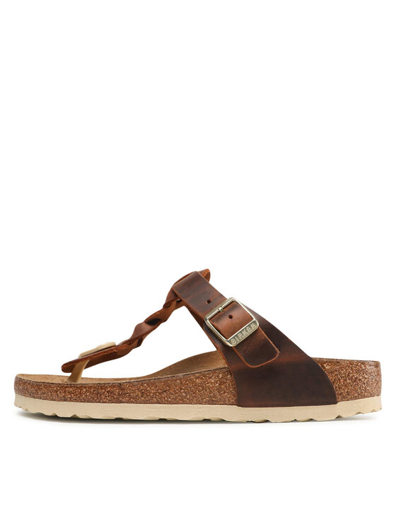 Birkenstock Birkenstock Japonki Gizeh Braided 1021336 Brązowy