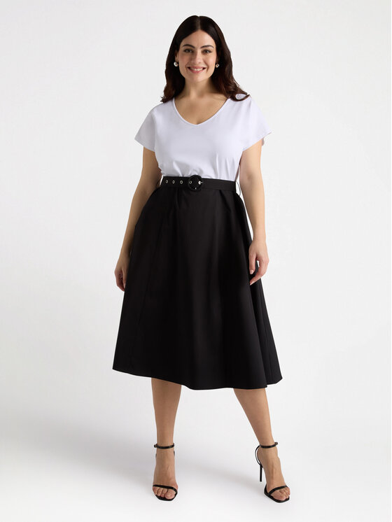 Fiorella Rubino Fiorella Rubino Vestito da giorno 7448L101131N0Z3 Nero A-Line Fit