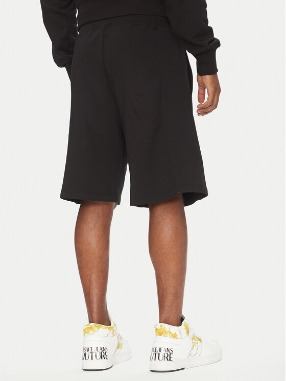 Versace Jeans Couture Versace Jeans Couture Pantaloni scurți sport 78GADT08 Negru Regular Fit