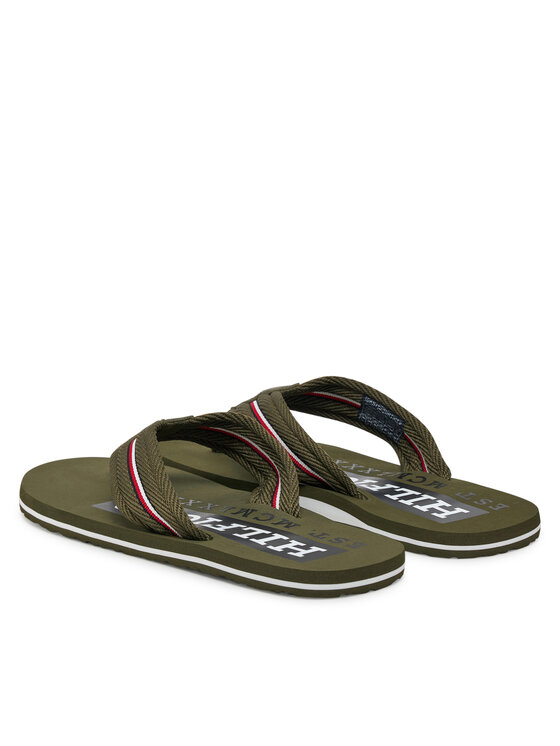 Tommy Hilfiger Tommy Hilfiger Flip flop Corporate Hilfiger Beach FM0FM05436 Roșu