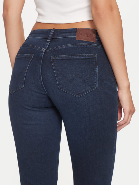 Wrangler Wrangler Jeans hlače 112342797 Mornarsko modra Bootcut Fit