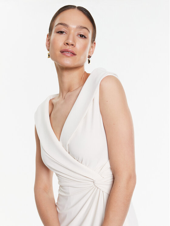 LAUREN RALPH LAUREN Lauren Ralph Lauren Sukienka wieczorowa 253863940001 Écru Slim Fit