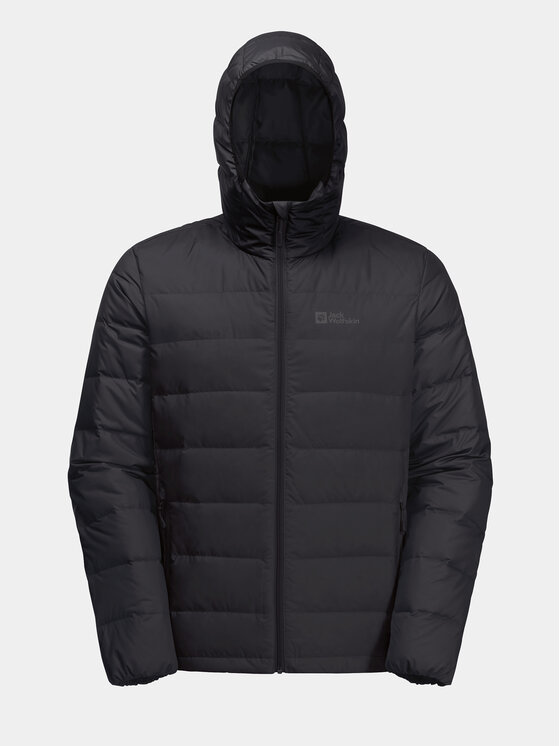 Jack Wolfskin Jack Wolfskin Vatovaná bunda Ather Down Hoody 1207671 Čierna Regular Fit