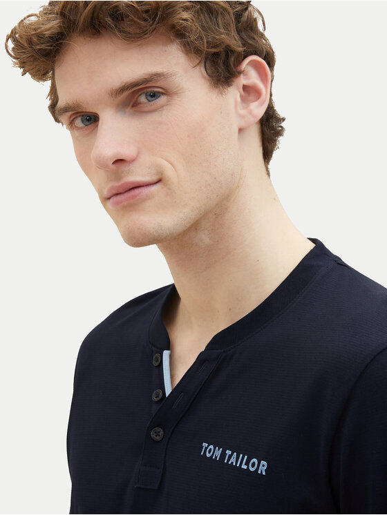 Tom Tailor Tom Tailor Hosszú ujjú 1040908 Sötétkék Regular Fit