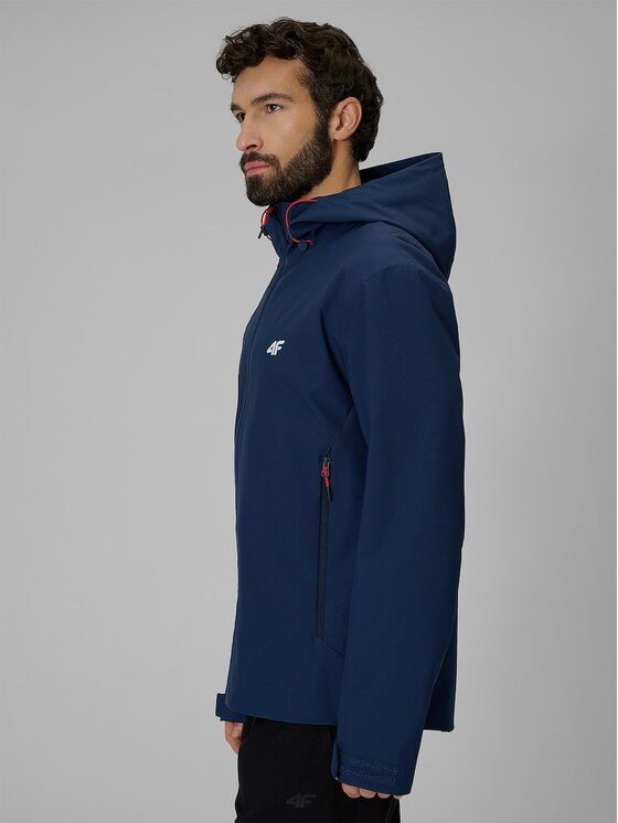 4F 4F Kurtka przejściowa MIDSHOP TEXTILE Granatowy Regular Fit