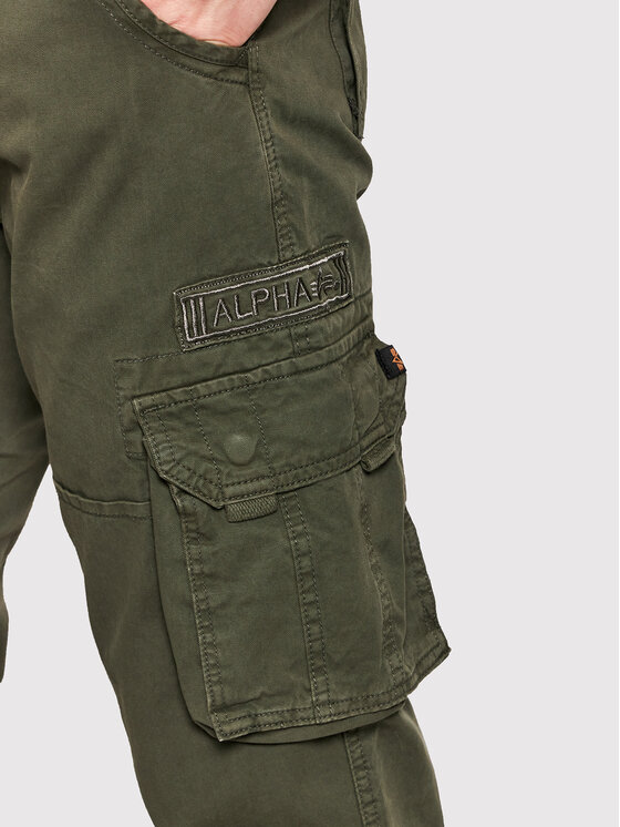 Alpha Industries Alpha Industries Bavlnené nohavice Jet 101212 Sivá Straight Fit