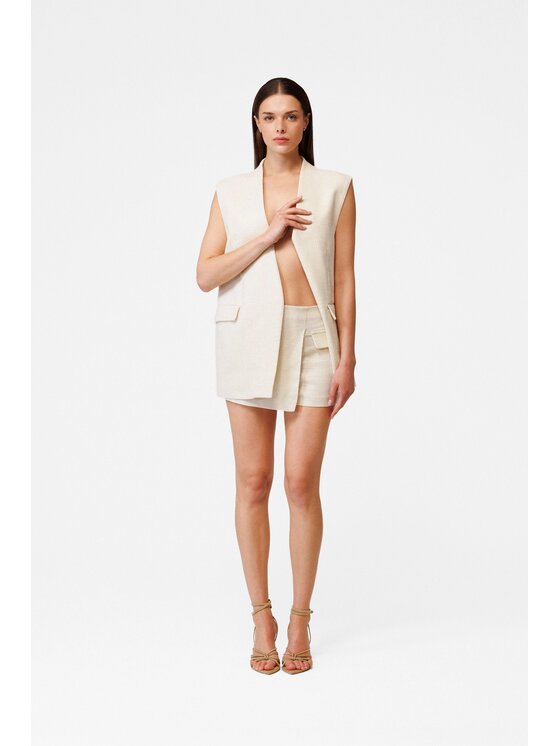 LE POSSÉ LE POSSÉ Minigonna SS Beige Slim Fit