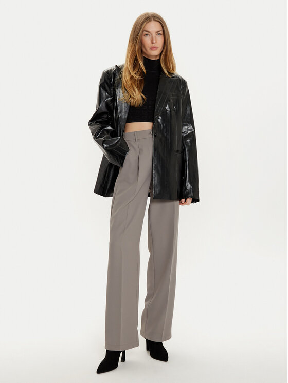 Noisy May Noisy May Pantaloni di tessuto Debbie 27029240 Grigio Regular Fit