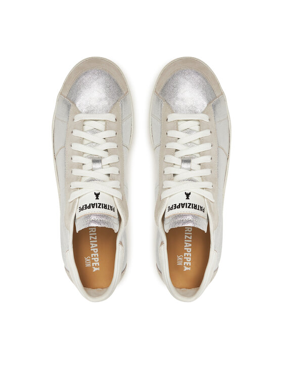 Patrizia Pepe Patrizia Pepe Sneakersy SKIN 2Z0065/L154-S125 Strieborná