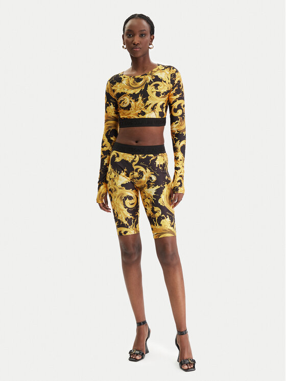 Versace Jeans Couture Versace Jeans Couture Велосипедки 80HAC106 JS532 Чорний Slim Fit