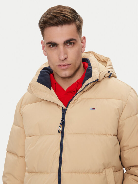 Tommy Jeans Tommy Jeans Зимно яке Essential DM0DM18487 Бежов Regular Fit