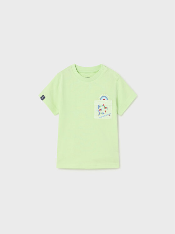 Mayoral Mayoral Set tricou, top și pantaloni scurți 1645 Colorat Regular Fit
