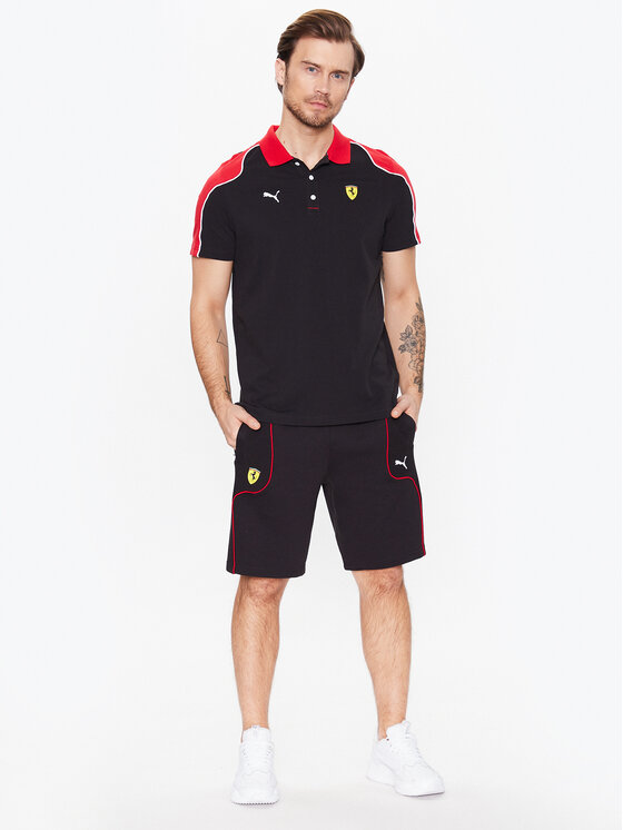 Puma Puma Szorty sportowe Ferrari Race 538167 Czarny Regular Fit