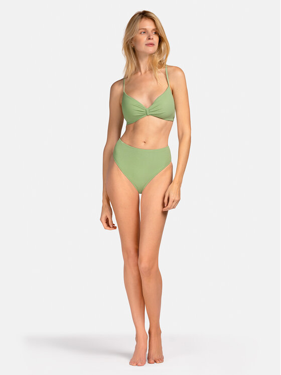 Miss Lou Miss Lou Bikini pezzo sopra G-OE2-Z Verde