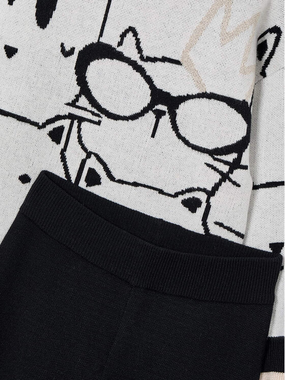 Mayoral Mayoral Set pulover și pantaloni din material textil 4583 Bej Regular Fit