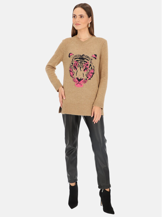 Bariloche Bariloche Sweter Nijar Beżowy Regular Fit