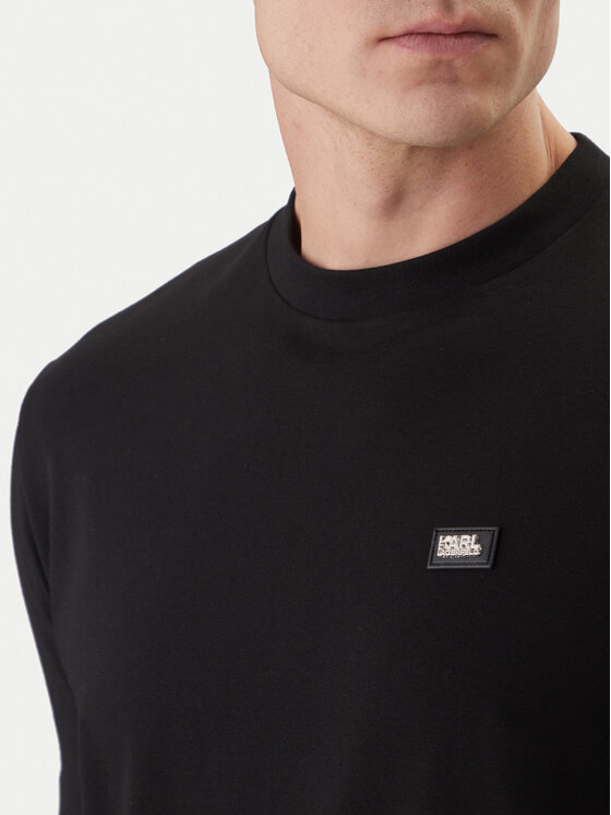KARL LAGERFELD KARL LAGERFELD Tričko 755052 562235 Čierna Regular Fit