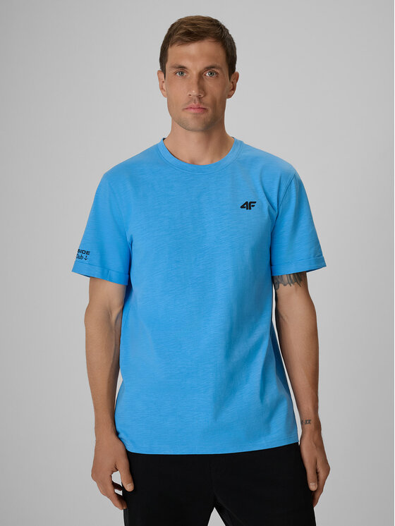 4F 4F T-Shirt LAKESIDE ESCAPE Niebieski Regular Fit