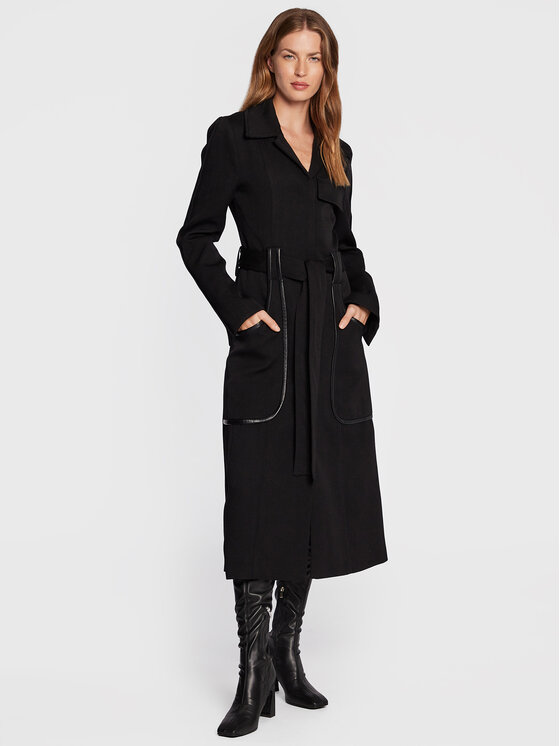 Victoria Victoria Beckham Victoria Victoria Beckham Vuneni kaput 1322WCT003765A Crna Regular Fit