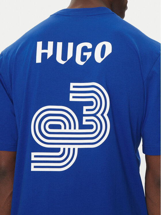 HUGO HUGO Marškinėliai Nebulop 50541252 Mėlyna Regular Fit
