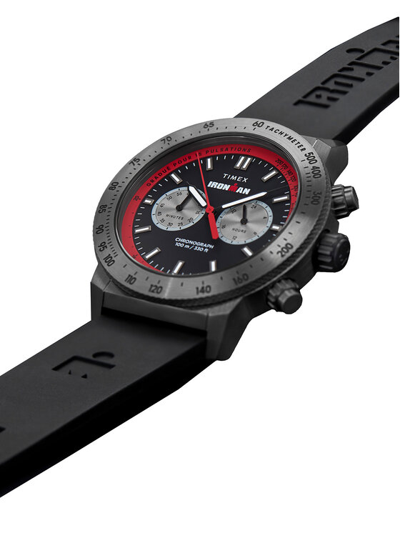 Timex Timex Часовник Ironman® Challenger Chronograph TW2Y01900 Черен
