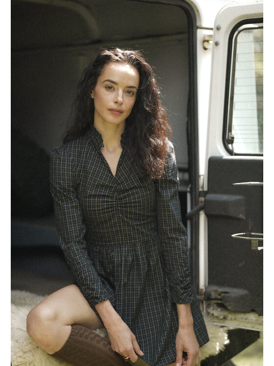 BIZUU BIZUU Každodenní šaty ESARI A-LINE DRESS Černá Standard Fit