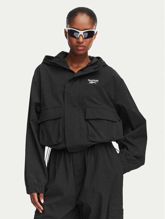 Reebok Prehodna jakna Agata RK25681CCW Črna Regular Fit