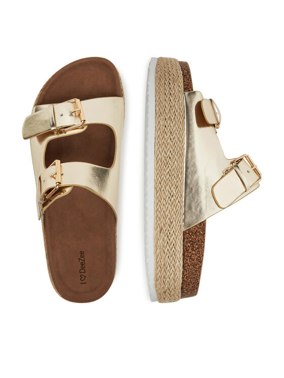 DeeZee DeeZee Espadryle LB-P1690 Złoty