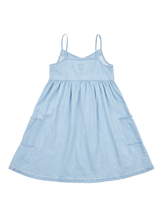 Lee Lee Sommerkleid Strap Aline LEG5108 Himmelblau