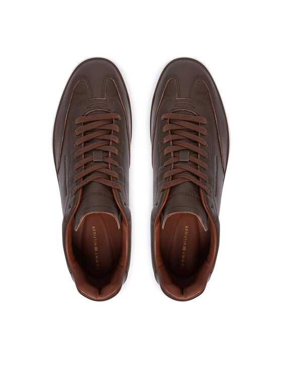 Tommy Hilfiger Tommy Hilfiger Sneakersy Th Lo Lux Lth Sneaker FM0FM05996 Hnedá