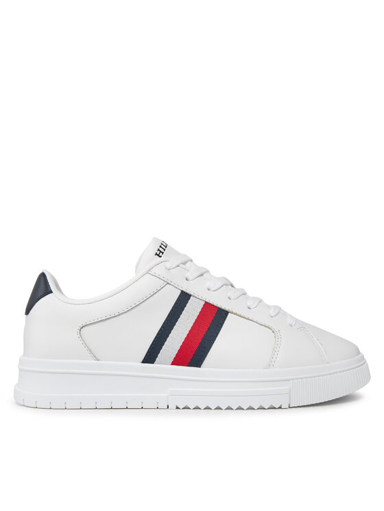 Tommy Hilfiger Tenisice Supercup Lth Stripes Ess FM0FM04895 Bijela