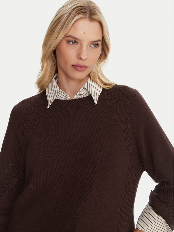 Marella Marella Pulover Alaska 2525366102 Rjava Regular Fit
