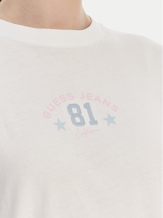 Guess Jeans Guess Jeans T-shirt W6RI20 K8HM0 Bianco Oversize