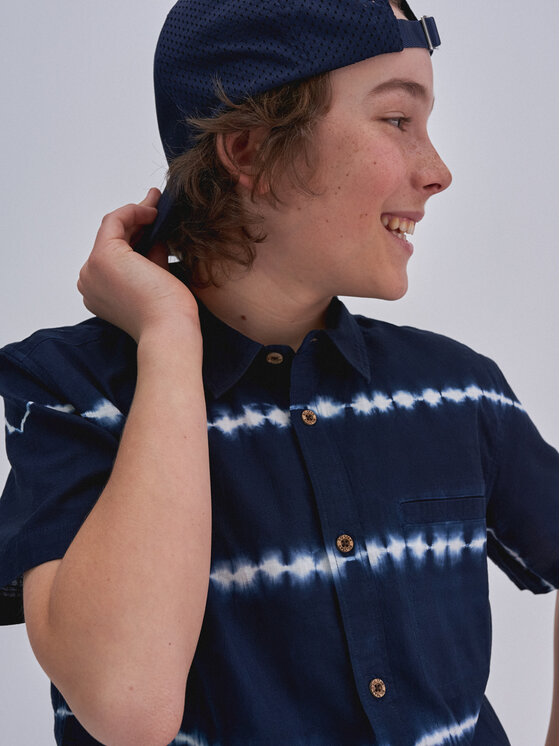 BIG STAR BIG STAR Koszula maris_403 Granatowy Basic Fit