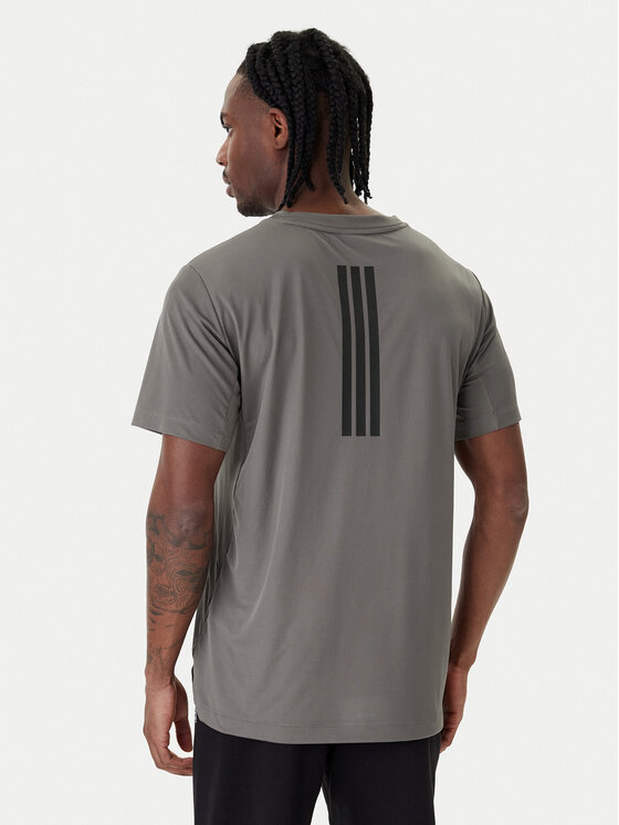 adidas adidas Funkčné tričko D4T PrimeLift 3 Stripes KE9936 Sivá Regular Fit