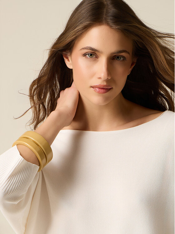 Oltre Oltre Maglione M579E001974N011 Bianco Regular Fit