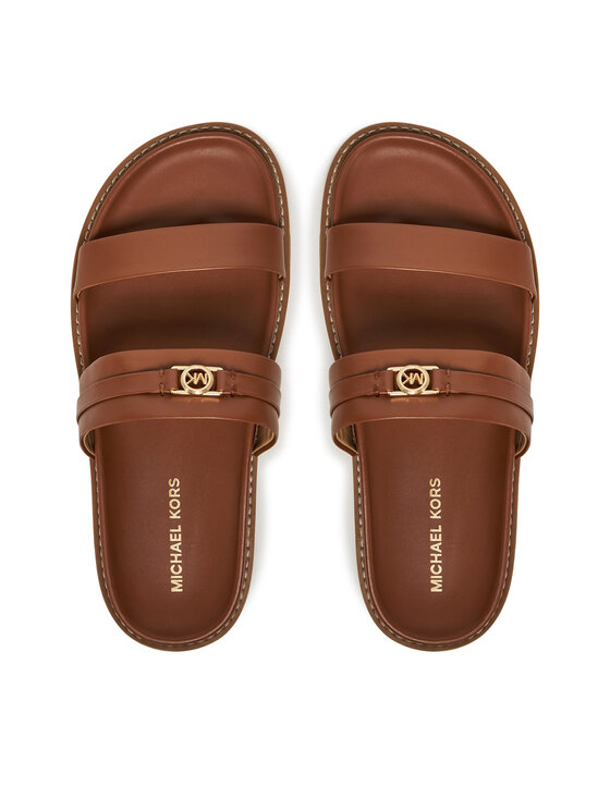 MICHAEL Michael Kors MICHAEL Michael Kors Klapki Mandy Flat Sandal 40S5MAFS2L Brązowy